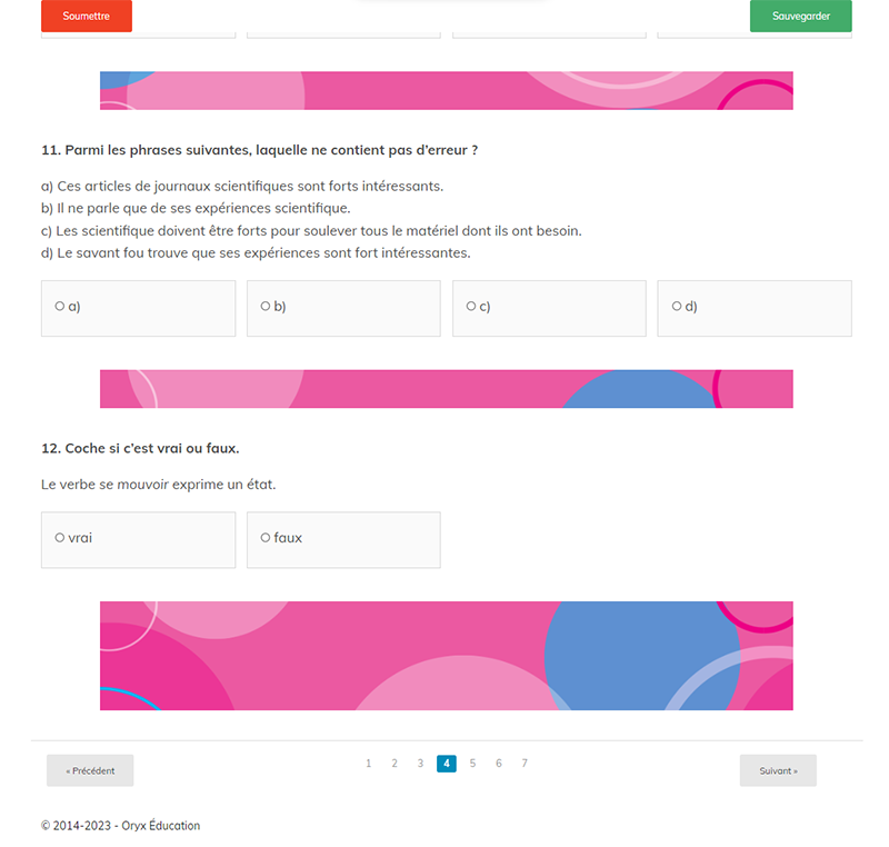 Grammaire 2e secondaire