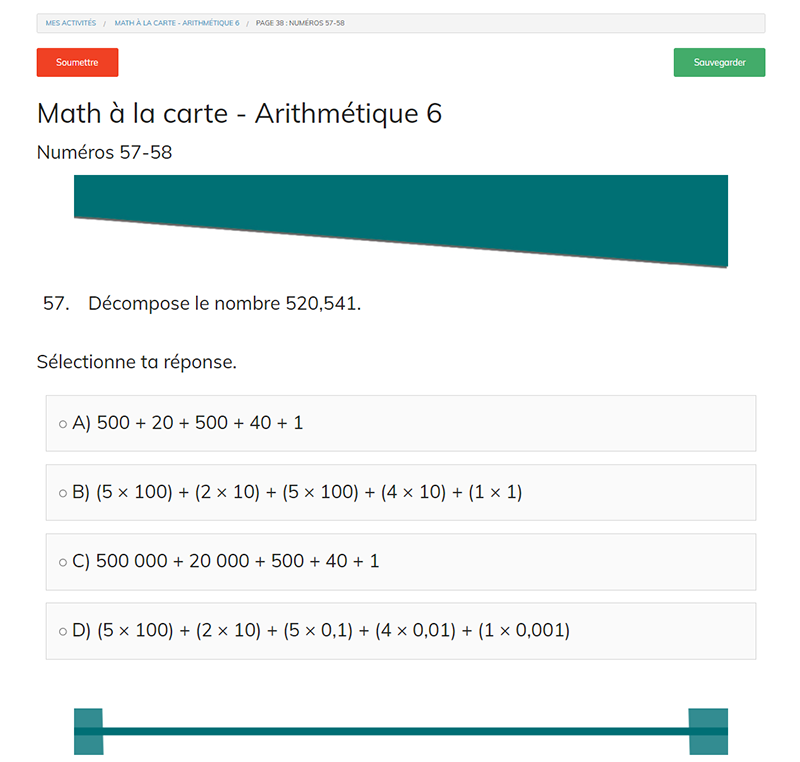 Arithmétique 6