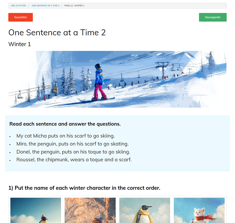 One Sentence at a Time 2