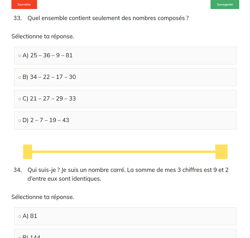 Arithmétique 5