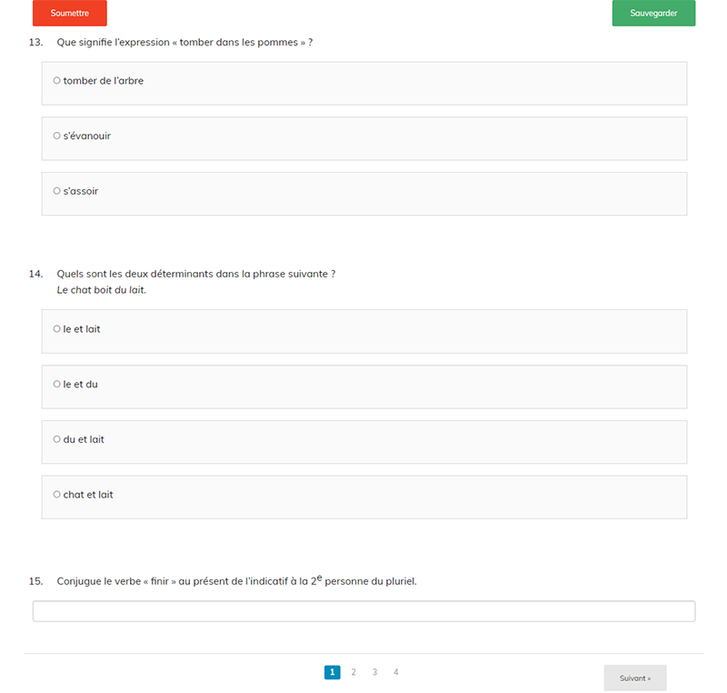 Match de français 3 - version 2021