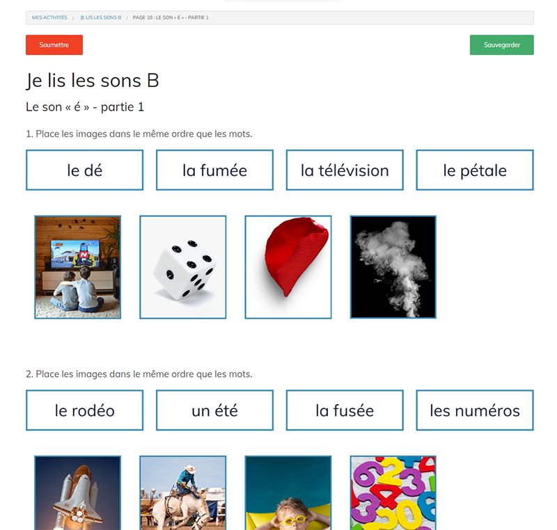 Je lis les sons B