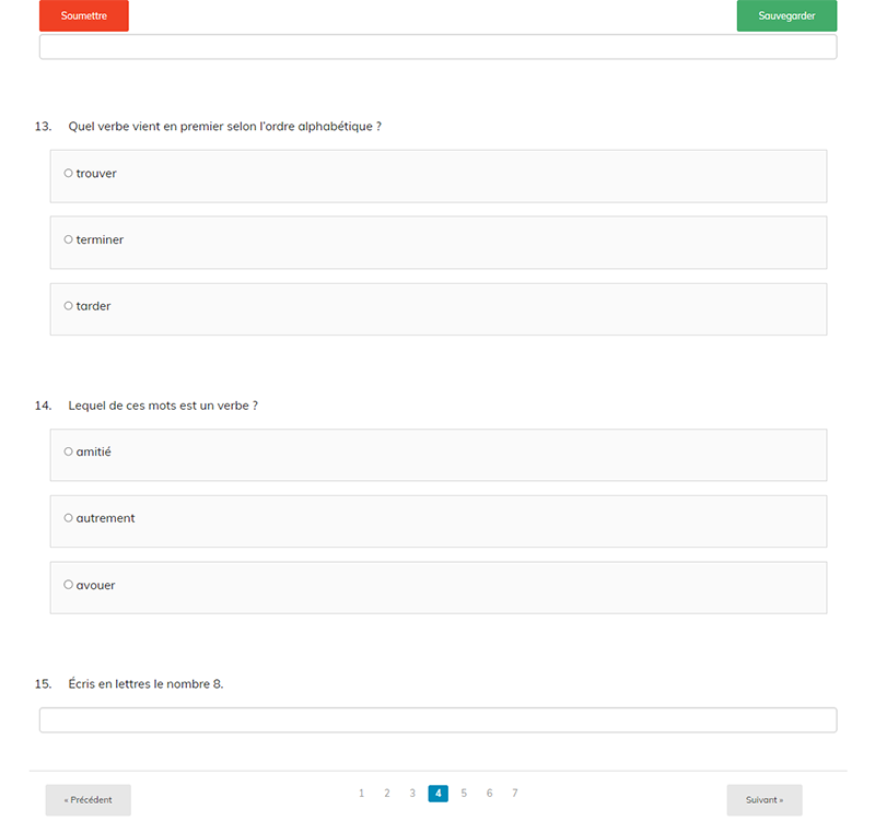 Match de français 4 - version 2021