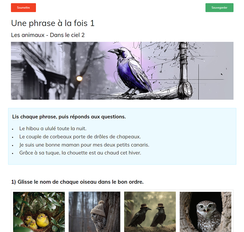 Une phrase à la fois 1