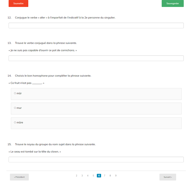 Match de français 4 - version 2021