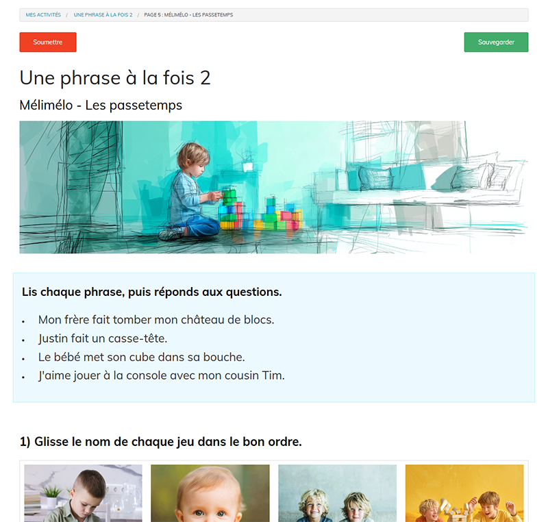 Une phrase à la fois 2