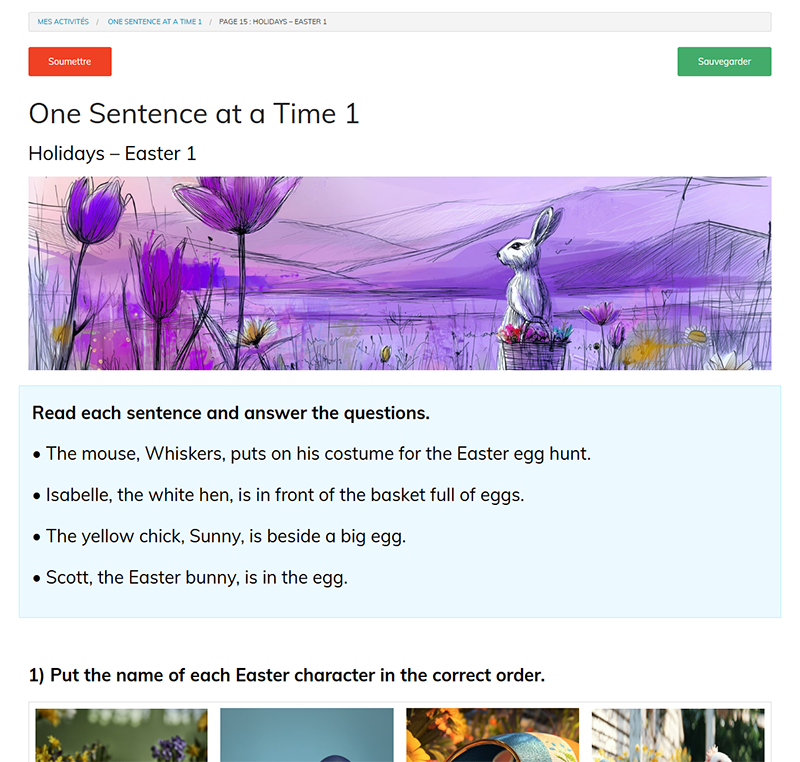 One Sentence at a Time 1